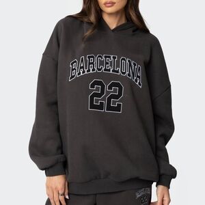 edikted dark gray barcelona hoodie